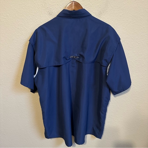 Drake Men’s Ole Miss Rebels Vented Short Sleeve Button Up Shirt - Picture 2 of 3